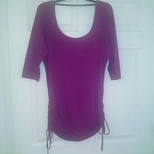Torrid Magenta 3/4 sleeve tunic/shirt size 1